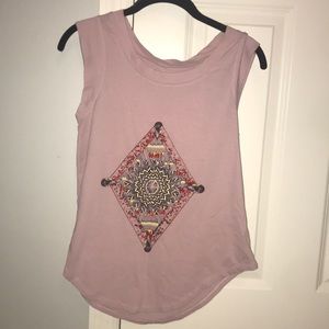 Lavender Tanktop with Diamond Design